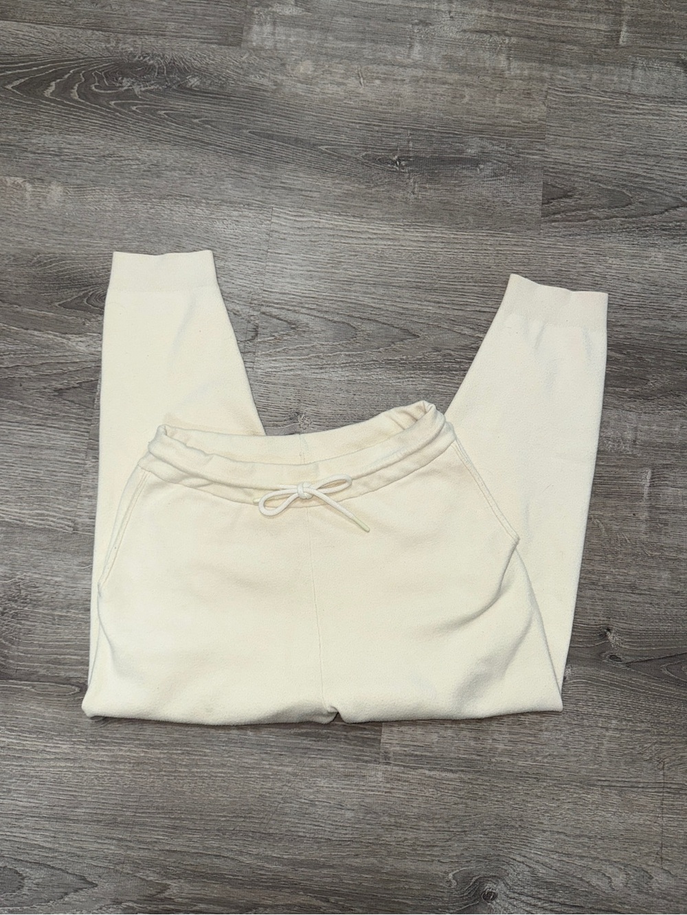 Zara Cream Drawstring Joggers